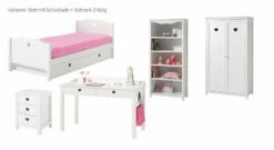 Jugendzimmer "Asami" 5-teilig -Bettbezüge Verkäufe 2024 5 tlg jugendzimmer asami bett mit schublade schrank 2 tuerig
