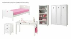 Jugendzimmer "Asami" 5-teilig -Bettbezüge Verkäufe 2024 5 tlg jugendzimmer asami bett ohne schublade schrank 3 tuerig