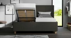 SCHLARAFFIA Stauraumbett "Chicago" -Bettbezüge Verkäufe 2024 SCHLARAFFIA stauraumbett chicago schlicht anthrazit