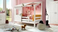 Abenteuerbett "Kids Paradise" Für Mädchen -Bettbezüge Verkäufe 2024 abenteuer bett kids paradise maedchen kiefer weiss