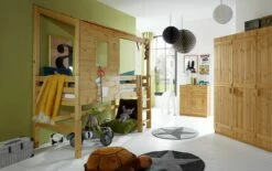 Abenteuer-Hochbett "Kids Paradise" -Bettbezüge Verkäufe 2024 abenteuer hochbett kids paradise leiter gerade 117cm kiefer geoelt