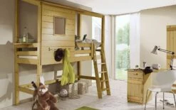 Abenteuer-Hochbett "Kids Paradise" -Bettbezüge Verkäufe 2024 abenteuerhochbett kids paradise kiefer gelaugt geoelt