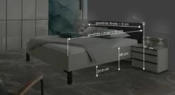 Bett "Loyd" 11 Bett "Loyd" -Bettbezüge Verkäufe 2024 attraktiv bett loyd farbmix bemassung grafik