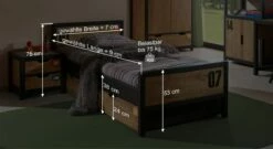 Ausziehbett "Beli" -Bettbezüge Verkäufe 2024 ausziehbett beli bemassung grafik orig