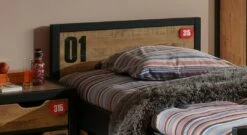 Jugendzimmer "Beli" -Bettbezüge Verkäufe 2024 ausziehbett beli kopfteil schwarz umfassung