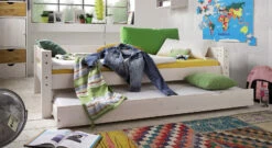 Ausziehbett "Kids Dreams" -Bettbezüge Verkäufe 2024 ausziehbett kids dreams kiefer weiss lasiert gr