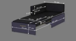 Ausziehsofa "Kids Town" -Bettbezüge Verkäufe 2024 ausziehsofa kids town massgrafik