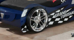 Autobett "Hero" Blau -Bettbezüge Verkäufe 2024 autobett hero blau rad echte felgen gr