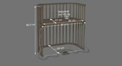 Babybay Beistellbett "Boxspring" -Bettbezüge Verkäufe 2024 babybay boxspringbetten beistellbett bemassungsgrafik