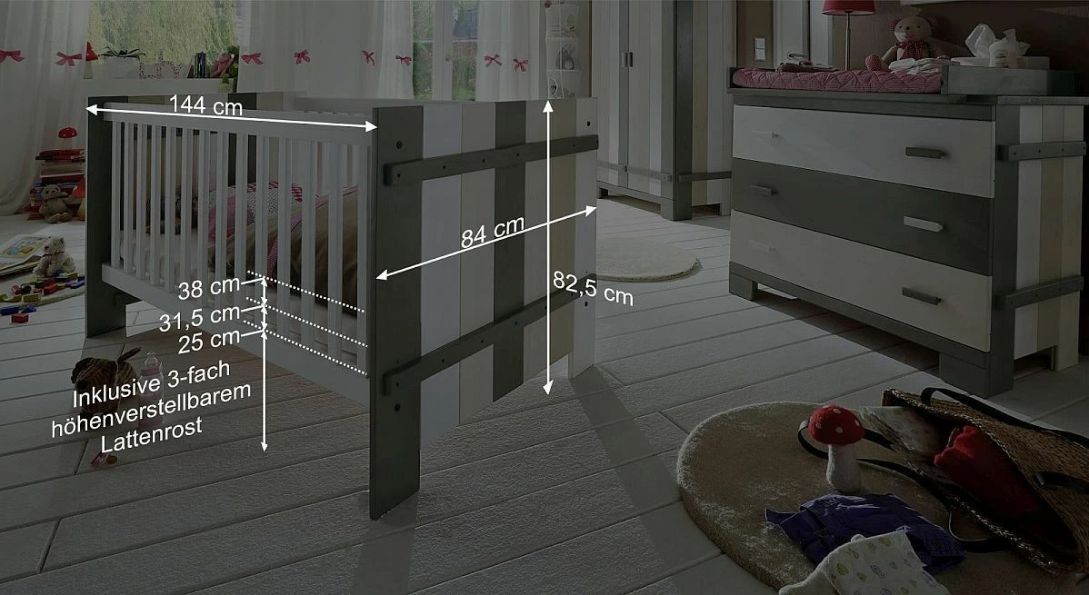 Babybett "Kids Paradise" Laubhütte 6 Babybett "Kids Paradise" Laubhütte – Bild 4