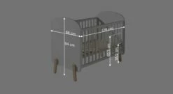 Babybett "Maila" -Bettbezüge Verkäufe 2024 babybett maila bemassungs grafik