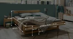 Bett "Maramis" 10 Bett "Maramis" -Bettbezüge Verkäufe 2024 balkenbett maramis bemassungs grafi