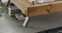 Bett "Senri" -Bettbezüge Verkäufe 2024 balkenbett senri breit bettrahmen rustikal