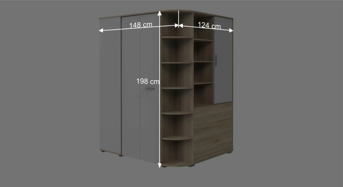 Begehbarer Eck-Kleiderschrank "Zagra" 8 Begehbarer Eck-Kleiderschrank "Zagra" – Bild 6