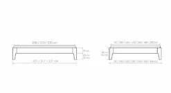 Liege "Lugo" 14 Liege "Lugo" -Bettbezüge Verkäufe 2024 bemassungsgrafik liege lugo