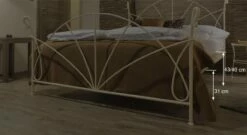 Bett "Acara" -Bettbezüge Verkäufe 2024 bett acara masse praktisch grafik