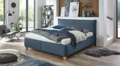 Bett "Adana" 32 Bett "Adana" -Bettbezüge Verkäufe 2024 bett adana webstoff blau