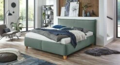 Bett "Adana" 31 Bett "Adana" -Bettbezüge Verkäufe 2024 bett adana webstoff blaugruen