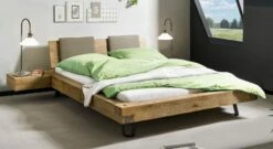 Bett "Adriel" -Bettbezüge Verkäufe 2024 bett adriel massivholz kopfteil polster