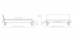 Bett "Adriel" -Bettbezüge Verkäufe 2024 bett adriel stabiles massivholzbett massgrafik