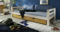 Ausziehbett "Kids Paradise" Express -Bettbezüge Verkäufe 2024 bett ausziehen kids paradise kiefer weis gelaugt geoelt