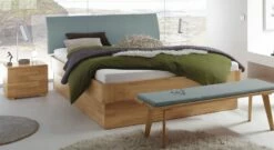 Bett "Ballina" -Bettbezüge Verkäufe 2024 bett ballina blaugrau kopfteil