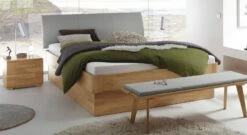 Bett "Ballina" -Bettbezüge Verkäufe 2024 bett ballina weissgrau kopfteil