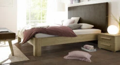 Bett "Banco" 17 Bett "Banco" -Bettbezüge Verkäufe 2024 bett banco eiche kunstleder braun gr