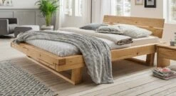 Bett "Basiliano" -Bettbezüge Verkäufe 2024 bett basiliano natuerlich look