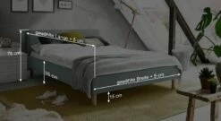 Bett "Bela" -Bettbezüge Verkäufe 2024 bett bela bemassungs grafik