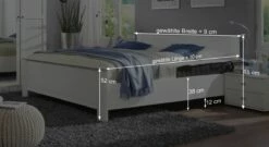 Bett "Berata" -Bettbezüge Verkäufe 2024 bett berata bemassung grafik