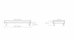 Bett "Bilbao" -Bettbezüge Verkäufe 2024 bett bilbao bemassungsgrafik