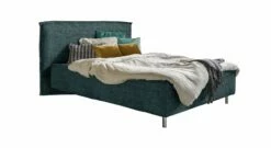 Bett "Bustan" -Bettbezüge Verkäufe 2024 bett bustan chenillestoff petrolfarben