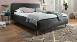 Bett "Carballo" -Bettbezüge Verkäufe 2024 bett carballo anthrazitfarben webstoff