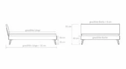 Bett "Cailin" -Bettbezüge Verkäufe 2024 bett carman massgrafik 1