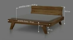 Bett "Cavite" -Bettbezüge Verkäufe 2024 bett cavite bemassungsgrafik