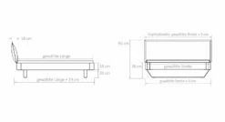 Bett "Cilona" -Bettbezüge Verkäufe 2024 bett cilona grafik masse