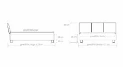 Bett "Condeo" -Bettbezüge Verkäufe 2024 bett condeo massgrafik