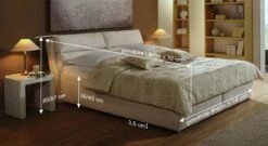 Bett "Cremona" 25 Bett "Cremona" -Bettbezüge Verkäufe 2024 bett cremona bemassungs skizze