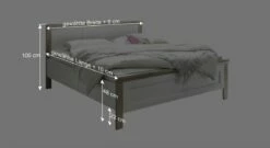 Bett Mit Nachttischen "Diaro" -Bettbezüge Verkäufe 2024 bett diaro landhausstil holz dekor hell bemassung grafik