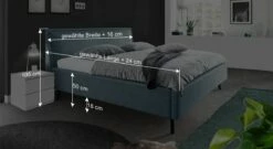 Bett "Dorada" Express -Bettbezüge Verkäufe 2024 bett dorada express schnell lieferbar bemassung grafik