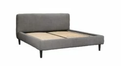 Bett "Elas" -Bettbezüge Verkäufe 2024 bett elas webstoff bezug dunkelgrau