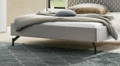 Bett "Esko" -Bettbezüge Verkäufe 2024 bett esko stoffbezogen rahmen