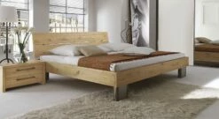 Bett "Fuego" -Bettbezüge Verkäufe 2024 bett fuego massivholz wildeiche pure