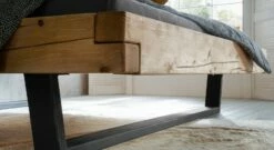 Bett "Galja" -Bettbezüge Verkäufe 2024 bett galja metallkufe dunkel