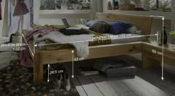 Bett "Imst" -Bettbezüge Verkäufe 2024 bett imst bemassungs skizze