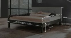 Bett Mit Nachttischen "Jantra" -Bettbezüge Verkäufe 2024 bett jantra bemassungs grafik