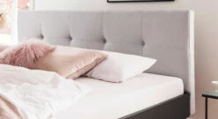 Bett Mit Nachttischen "Jantra" -Bettbezüge Verkäufe 2024 bett jantra kopfteil gepolstert