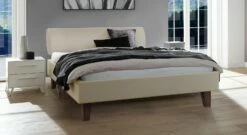 Bett "Jorgen" -Bettbezüge Verkäufe 2024 bett jorgen echtlederbezug beige