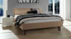 Bett "Jorgen" -Bettbezüge Verkäufe 2024 bett jorgen echtlederbezug cappuccino